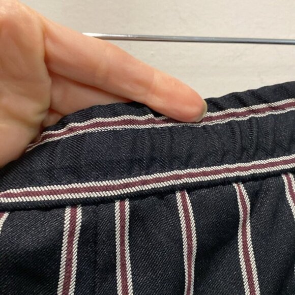 Loom Relax Fit Pants Black stripes slacks Size 36 - Picture 9 of 13